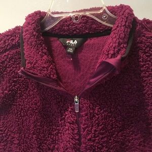 Fila Faux Fur Purple Vest Size XXL
